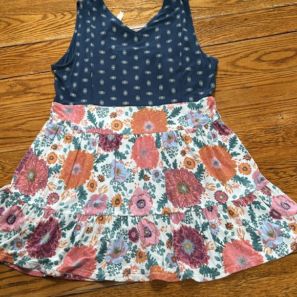 Matilda Jane Feeling Good Tank Wonderment sleeveless ruffle top. Size Medium. - Picture 8 of 12